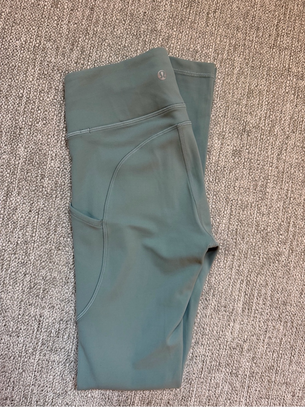 lululemon athletica Kids Sage Green Leggings with Side Pocket